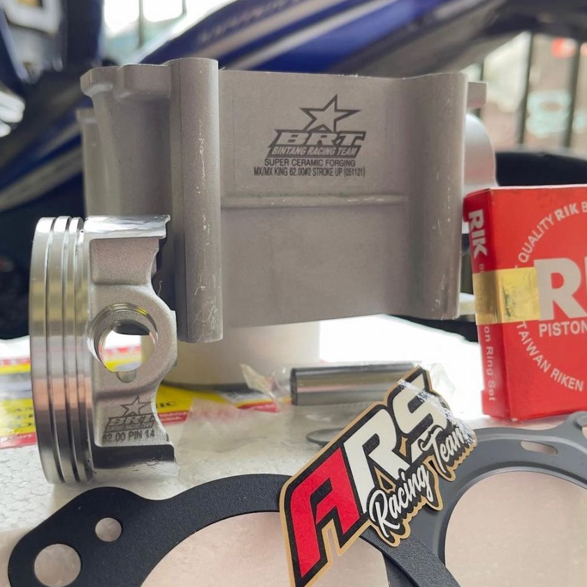 BLOK CERAMIC & FORGED PISTON BRT MX KING . VIXION OLD NVL NVA . R15 OLD . JUPITER MX . XABRE . 62 MM