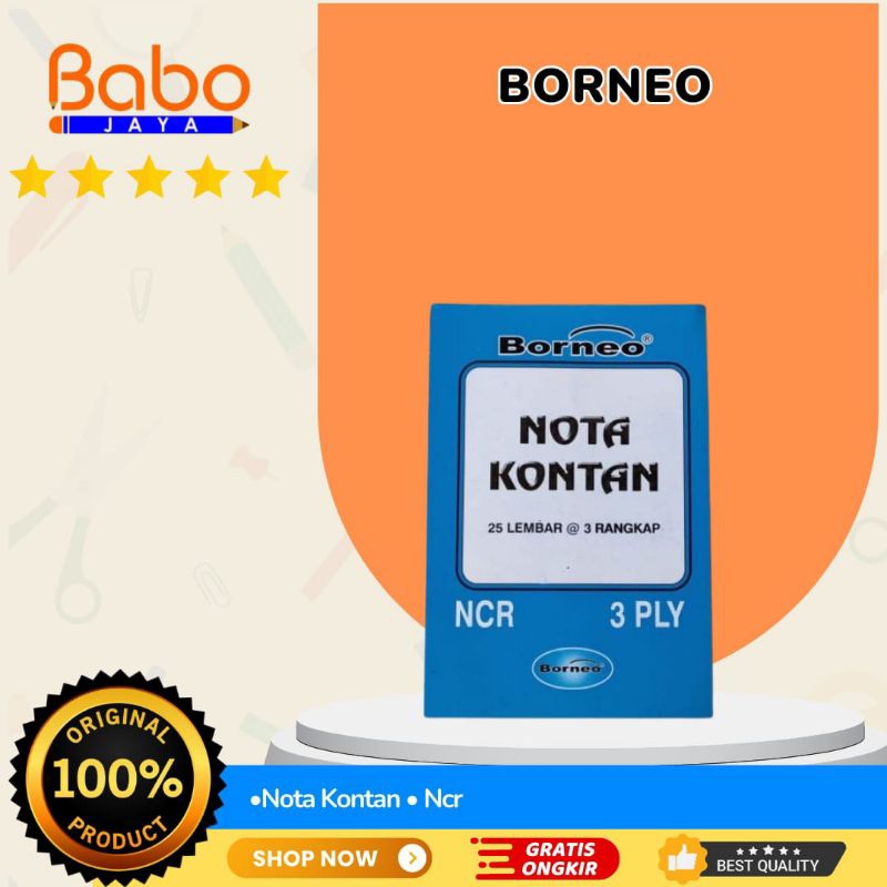 

BABO JAYA Nota NCR 3ply , Nota Kontan , Nota Pembelian 3 Rangkap
