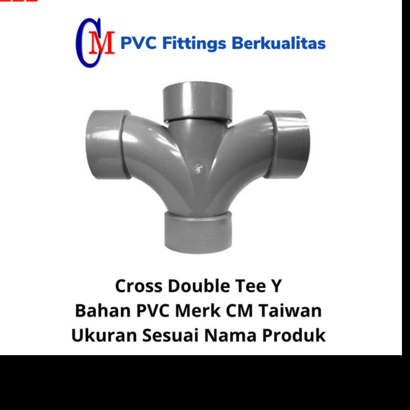 double tee way Y Cross TY T Y 4" inch PVC D CM Taiwan PVC