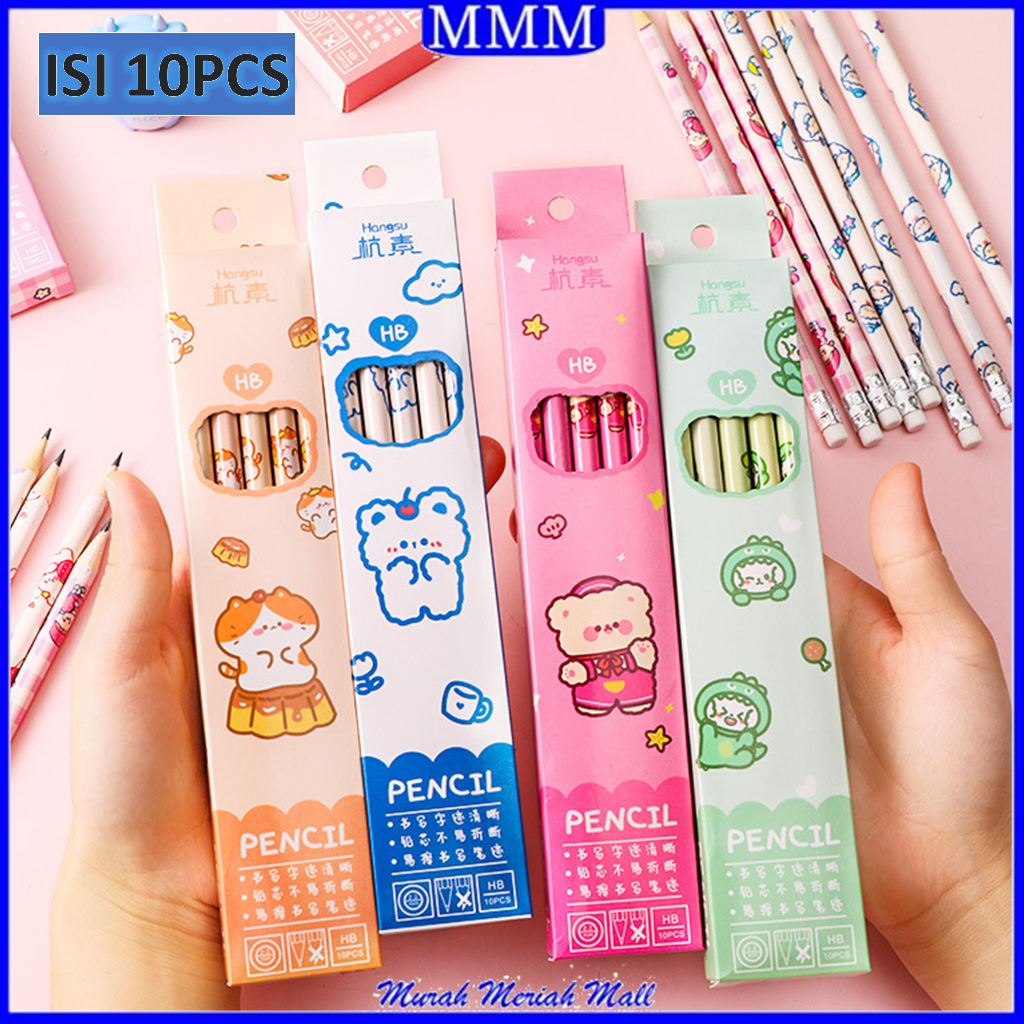 

MMM Set Pensil Penghapus isi 10Pcs Motif Kartun Lucu Alat tulis Set isi 10pcs Karakter Set 10 IN 1 Stationery Set Lucu Karakter Set Perlengkapan Alat Tulis Sekolah Anak-Anak TK