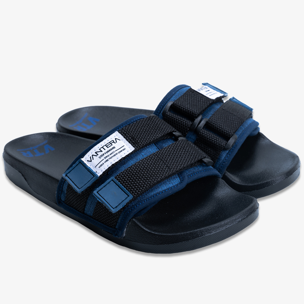 Vantera - Chiryu Black | Sandal Slipper | Sandal Pria | Sandal Wanita | Sandal Unisex