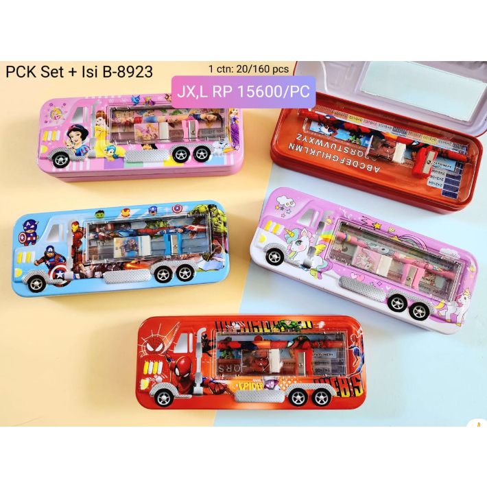 

Kotak Pensil Set 1 Paket B-8923 / Tempat Pensil / Pencil Case Set 1 Paket B-8923