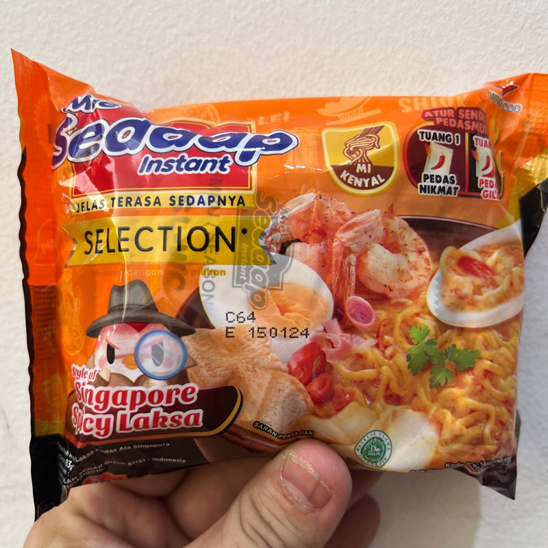 

Mie Instan Goreng Sedap Selection Singapore Spicy Laksa