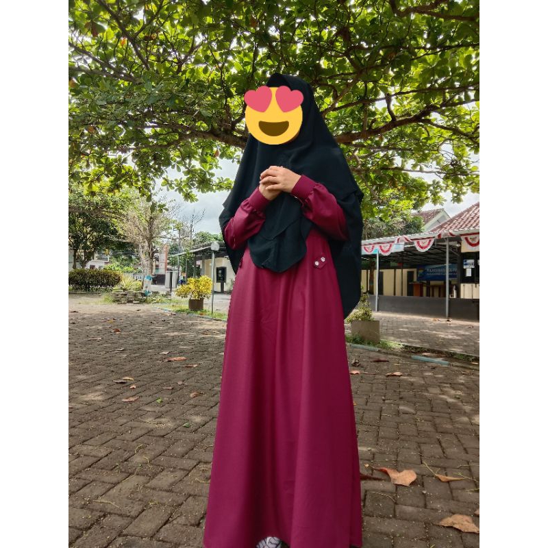 GAMIS JUMBO LD 116 CM ,120 CM DAN 130 CM/GAMIS POLOS BAHAN KATUN TOYOBO