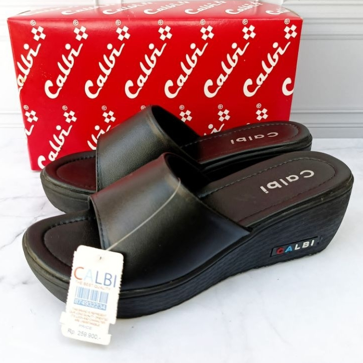 SANDAL CALBI MODEL TERBARU_SANDAL CALBI WEDGES WANITA/SANDAL WANITA PESTA KONDANGAN