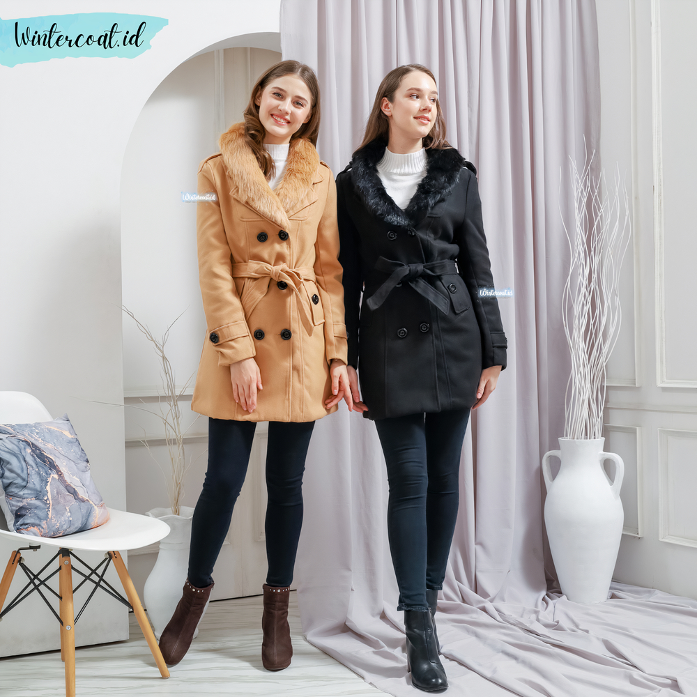 Wool coat woman mantel import hangat wanita jaket jacket suzy cewek