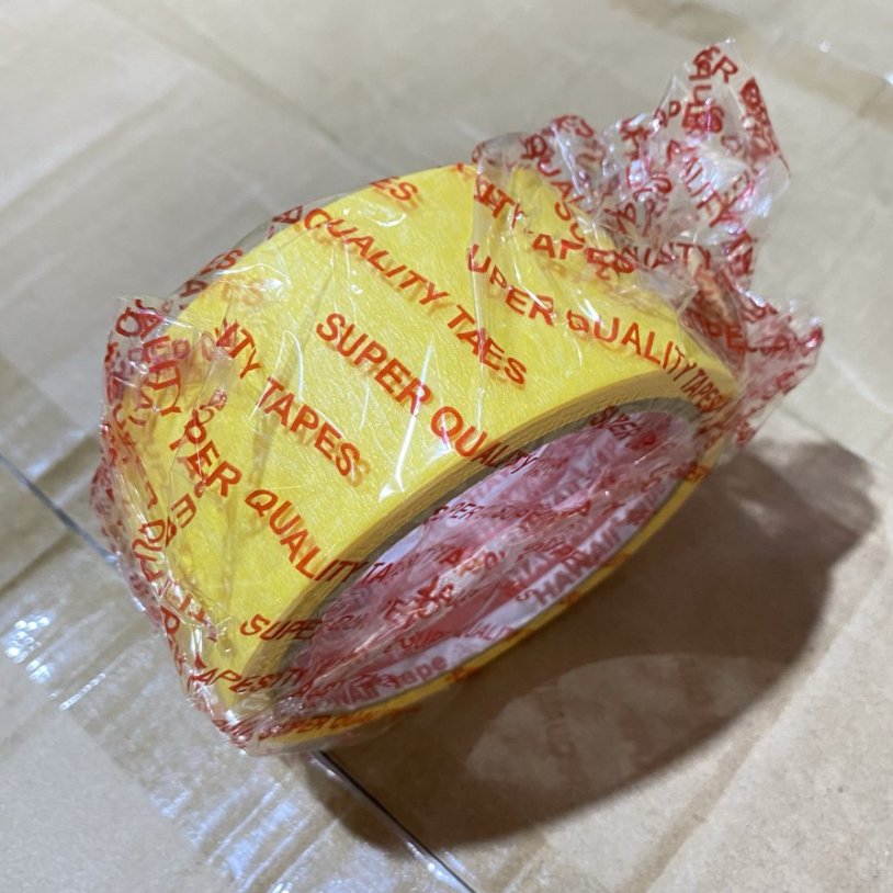 Masking Tape / Lakban Kertas Kuning Hawaii not Daimaru 2 inch x 20 yard