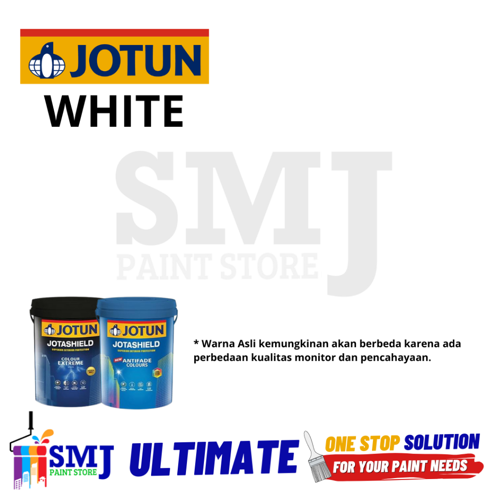 Cat Tembok Eksterior JOTUN JOTASHIELD EXTREME Warna White 20L