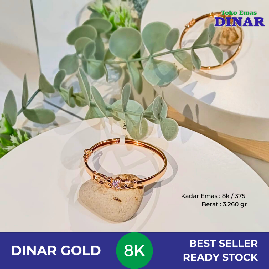 GELANG KOLONG ANAK MDL SLEP - EMAS MUDA - KADAR 8K/375