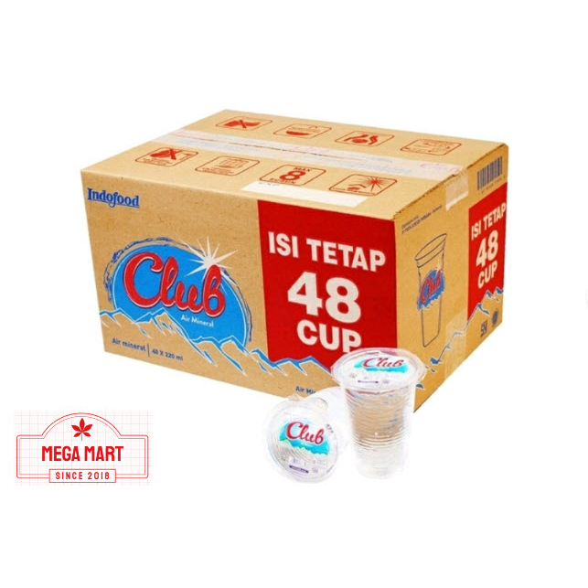 

Club Gelas 220ml Dus (48 gelas)