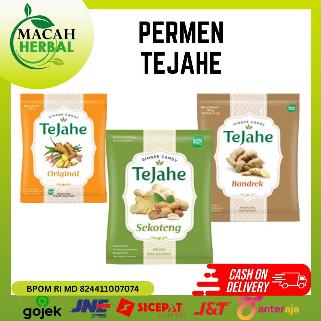 

MACAH HERBAL - PERMEN JAHE TEJAHE / GINGER CANDY - PREMEN TEJAHE ISI 50 BUTIR