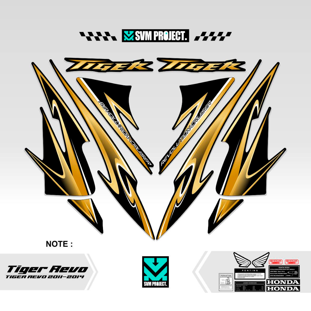 STRIPPING TIGER 2000 REVO / STIKER TIGER REVO / STIKER TIGER REVO DESAIN KEKINIAN / TIGER 2000 / TIG