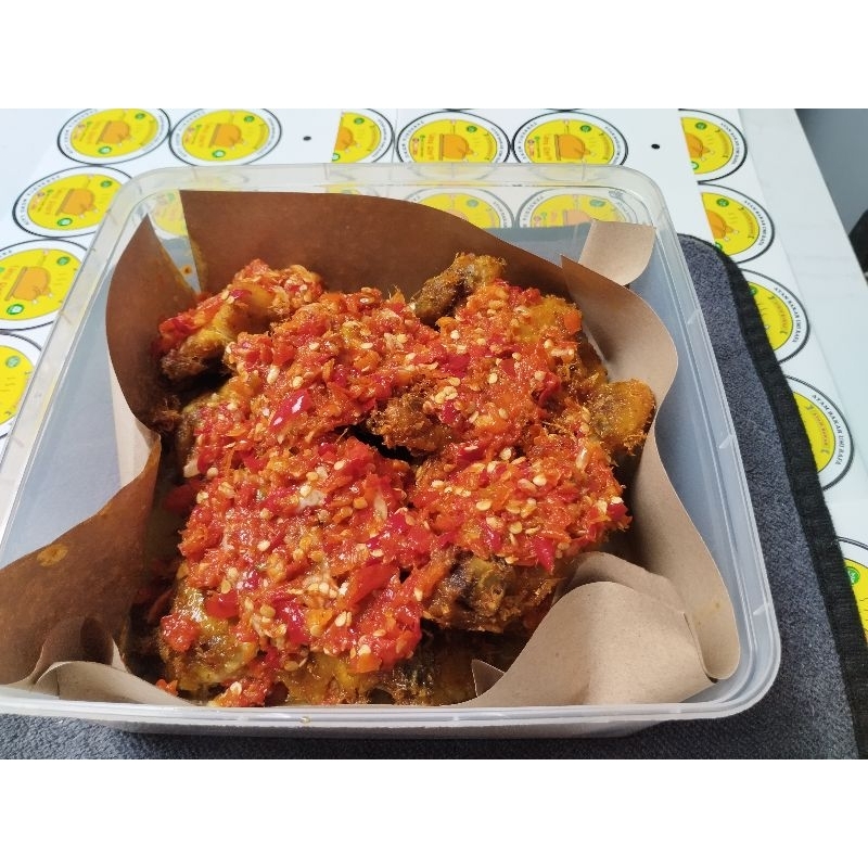 

Ayam Geprek Serundeng Rempah (8 potong) Fresh