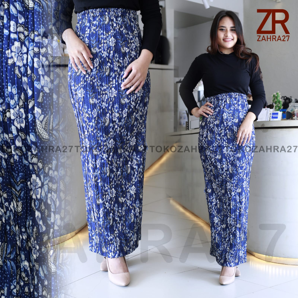 Rok Plisket Batik Bawahan Kebaya MOTIF LUPIN