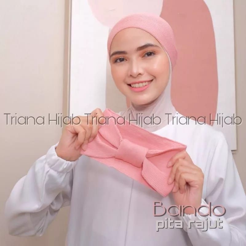 Ciput bando rajut / ciput rajut bando pita karet belakang