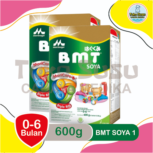 SUSU MORINAGA BMT SOYA 0-6 BULAN 600 gr I Susu Bayi Alergi susu sapi