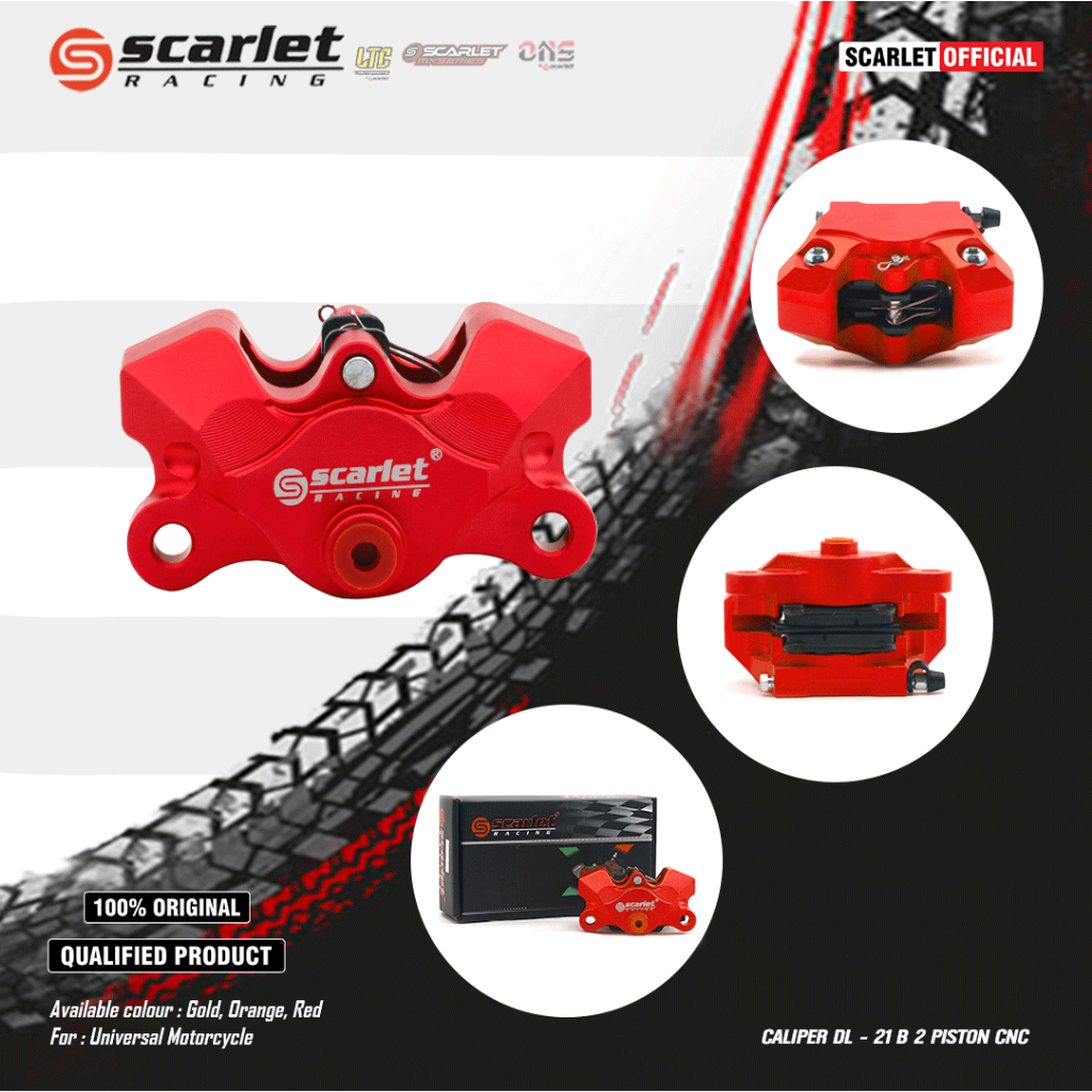Scarlet Racing - Caliper Kaliper Cakram Motor DL21B 2 Piston