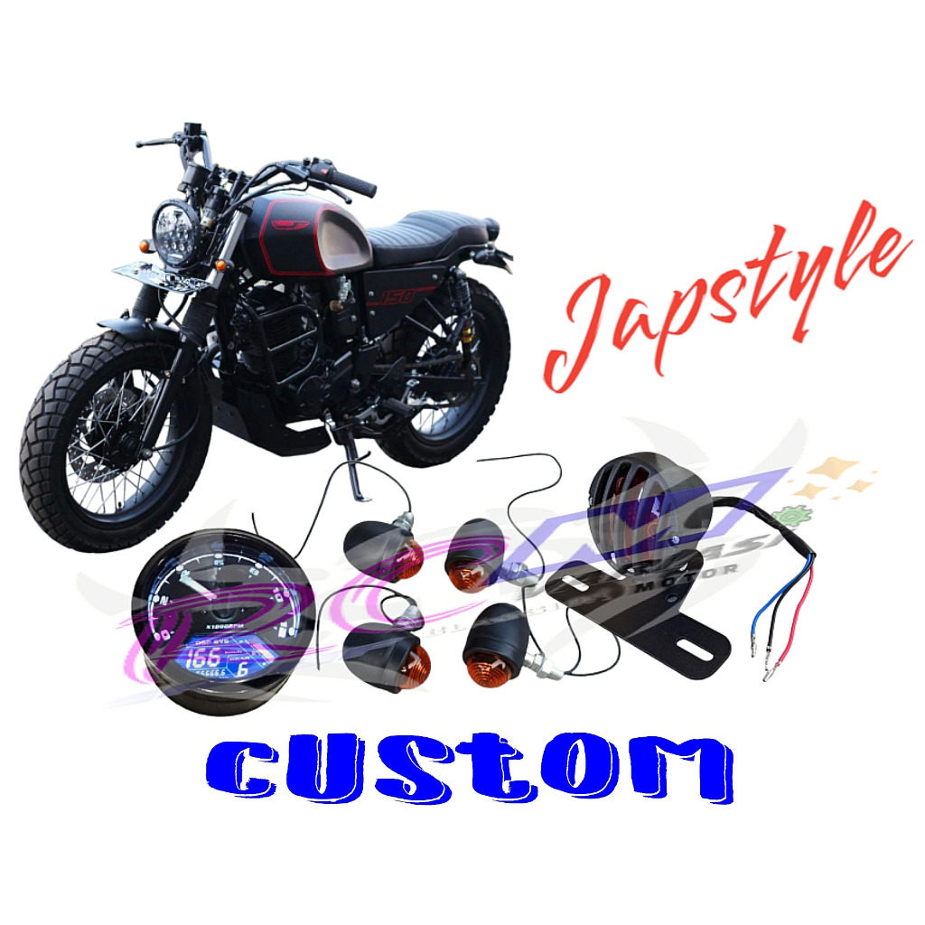 Paket lampu sen spido japstyle custom motor berkualitas