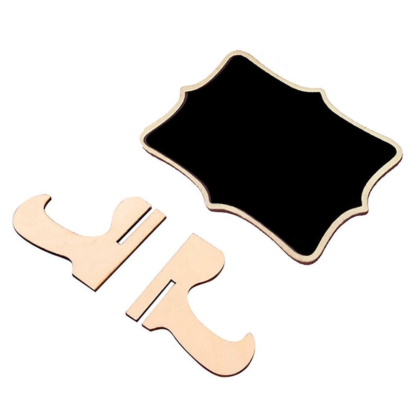 

10Pcs/Set Papan Tulis Kapur Kecil Papan Reserved Mini Chalkboard Papan Kapur Menu Cafe