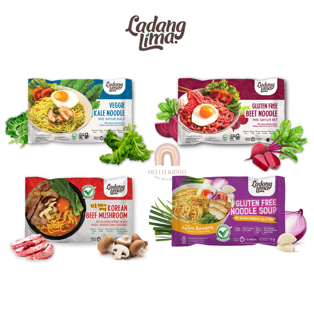 

LADANG LIMA VEGGIE NOODLE 76G MIE SAYUR SEHAT
