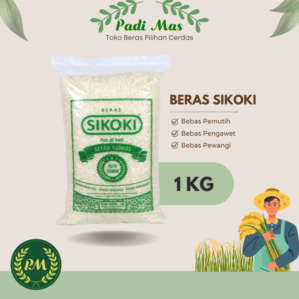 

Beras Sikoki 1kg / Beras Ramos 1 kg