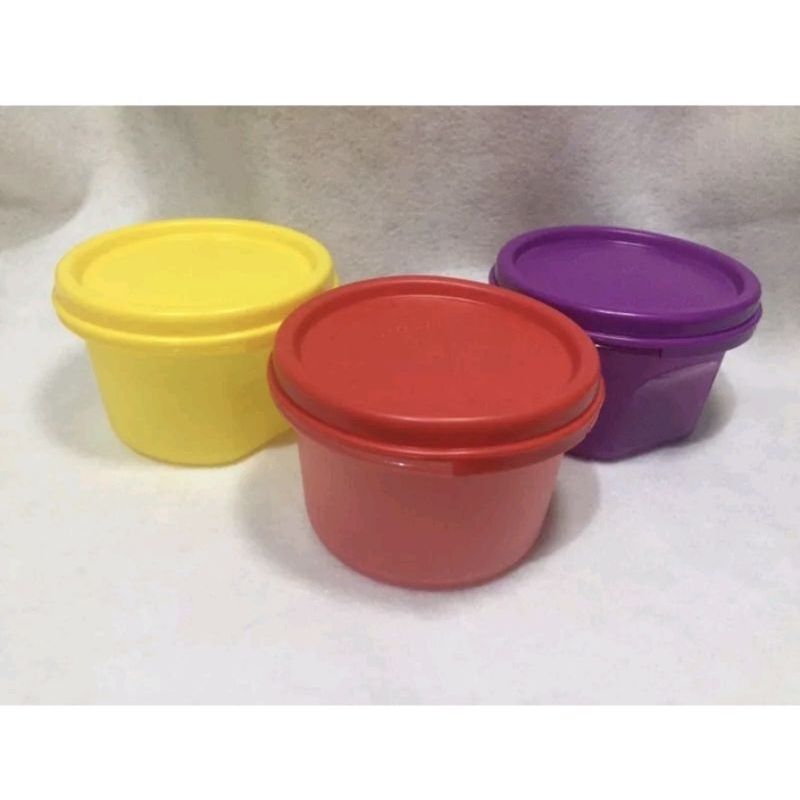 TUPPERWARE MM ROUND #1 3PCS 3WARNA UK 200ML MODULAR MATE ROUND
