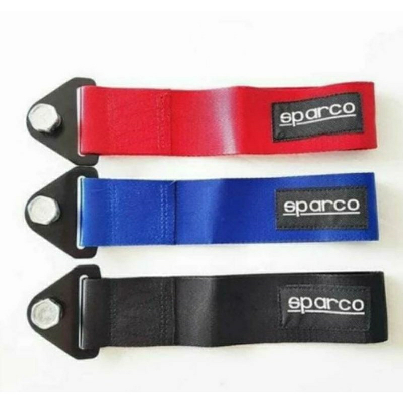 towing tali strap mobil kain derek mobil tebal khusus hitam ori