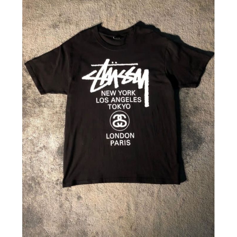 t-shirt stussy world tour