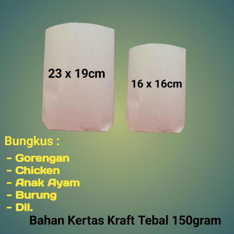 

Bungkus gorengan, chicken, Burung, anak ayam isi 50pcs