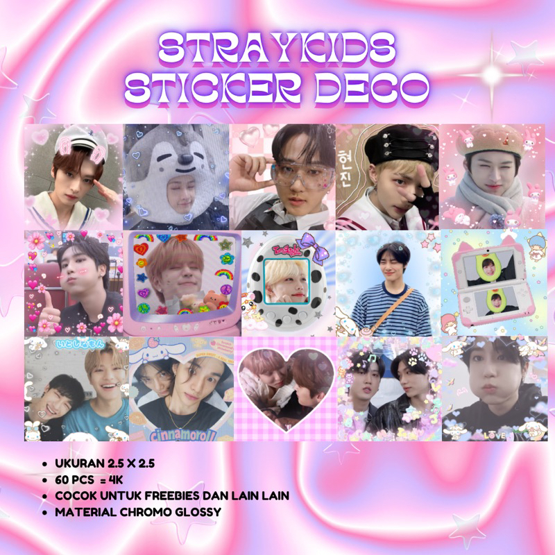 [60 PCS] STICKER DECO KPOP STRAYKIDS BTS ZB1 TXT ENHYPEN NCT 127 NCT DREAM / STICKER FREEBIES / MAIL