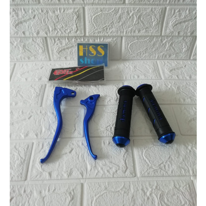 Handle Rem Variasi Model RCB + Handgrip Jalu Cnc  = Xeon Karbu, Mio Soul, Mio Smile, Mio Sporty, Fin