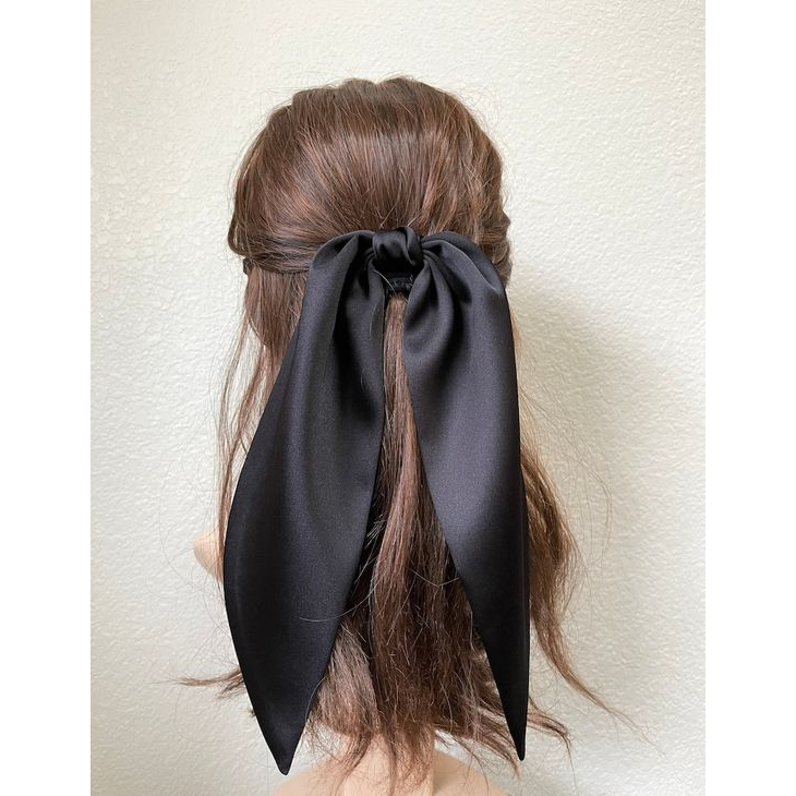 Satin Knot Bow Tail Bow Hair Tie Hair Clip Hair Barrette