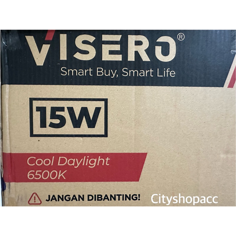 VISERO VINTAGE 15W / 15 Watt ( 1 DUS / 1 KOLI Isi 100 pcs ) Lampu Bohlam Led Bulb E27 Putih
