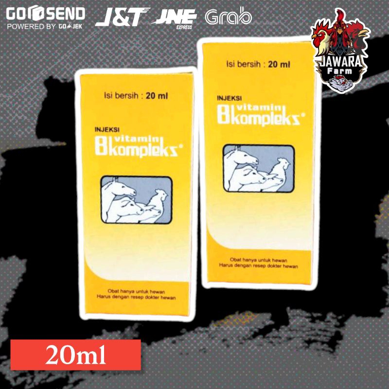 Vitamin B Kompleks Injeksi 20 ml - Vitamin Ayam Bebek Sapi