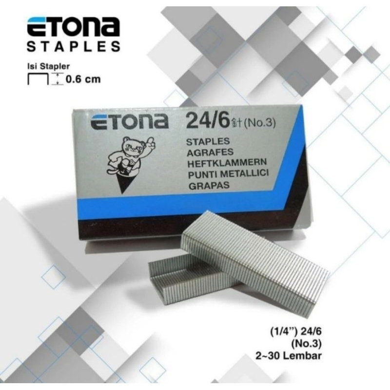 

ISI STAPLES ETONA NO 3 (24/6) ORIGINAL
