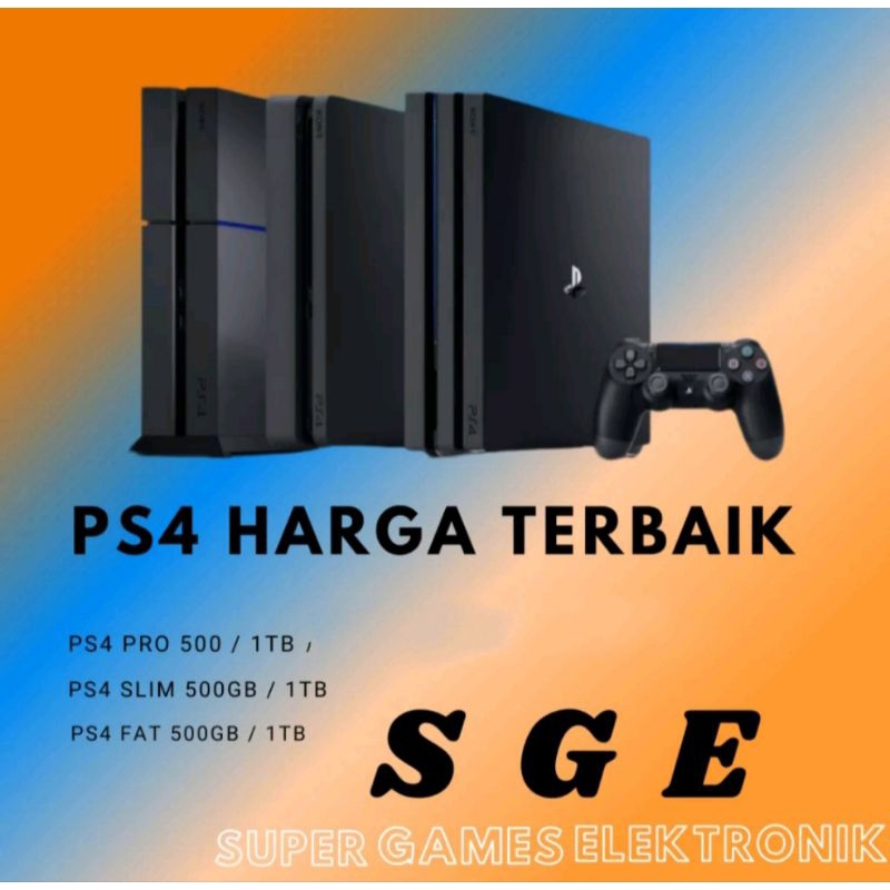 3TDN Ps4 Pro/Slim/Fat 500Gb / 1Tb Original Online Ofline Game Permanen 500 Game Terbaru