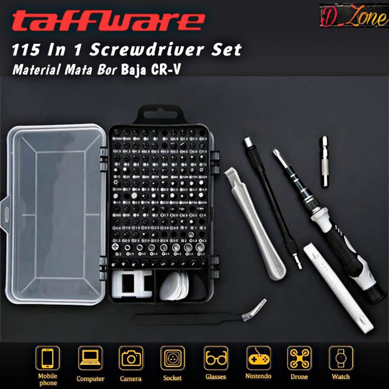 Obeng Set 115 In 1 Screwdriver Set Reparasi Smartphone Laptop Precision