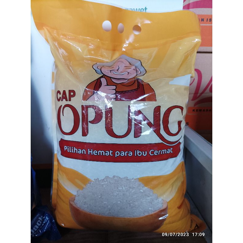 

BERAS SUPER CAP OPUNG - PUTIH ENAK WANGI KEMASAN 5KG