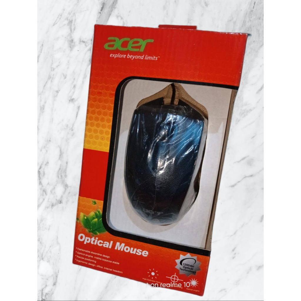 Mouse Kabel Optical Mouse USB ACER Kabel