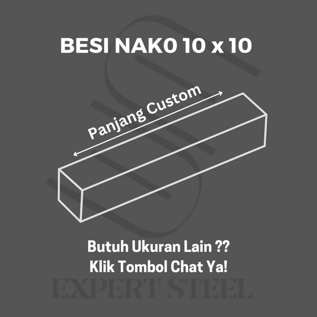 BESI NAKO / AS KOTAK 10 X 10 X 1M