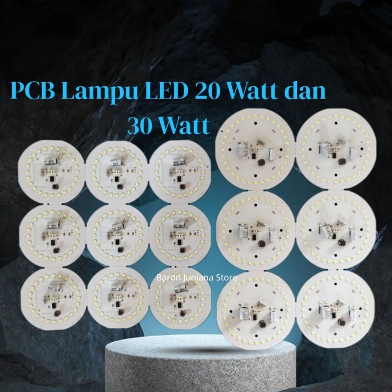 20 Watt dan 30 Watt. Tanpa Driver, Mata LEd AC 220 V