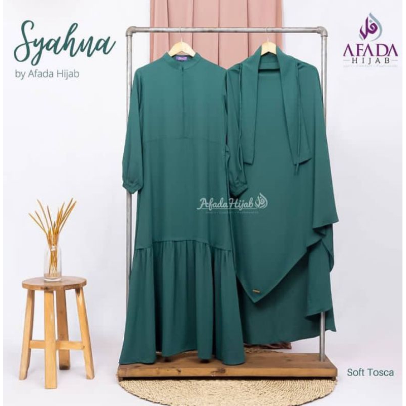 TERBARU  SET GAMIS SYAR'I SYAHNA FRENCH KHIMAR BY AFADA HIJAB