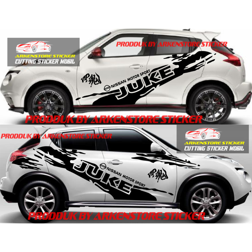 Sticker stiker mobil nissan juke cutting sticker mobil nissan juke motor sport