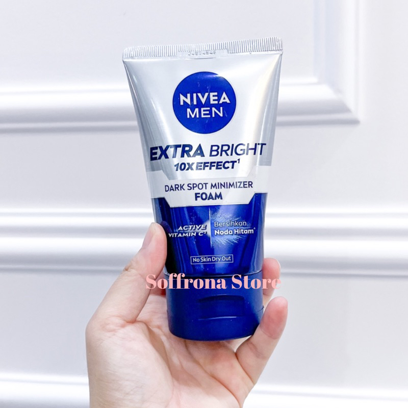 NIVEA MEN extra bright face wash sabun cuci muka pria 100 ml