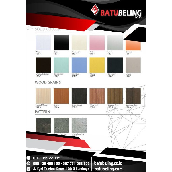 Phenolic Resin Board Cubicle Toilet 183 x 244 cm Partisi Toilet CTS