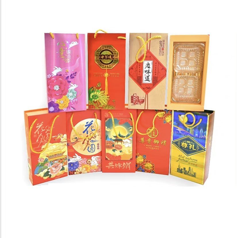 

Mooncake Hampers Box / Kotak Hampers Kue Bulan + Paper Bag Rabbit Isi 2