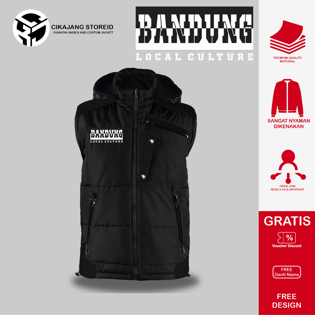 ROMPI BANDUNG CULTURE ORIGINAL CIKAJANGSTOREID BAHAN TASLAN ROMPI TEBAL BISA COSTUM GAMBAR SENDIRI