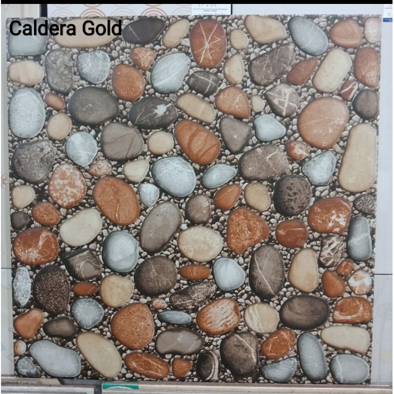 50x50 MULIA CERAMIC KW 1 KERAMIK TERBARU LANTAI TEKSTUR KASAR BATU MOTIF MINIMALIS SIMPLE CALDERA GR