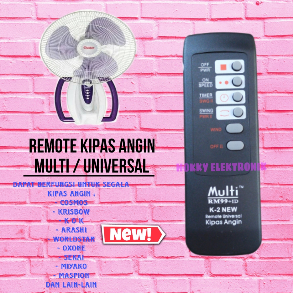 REMOTE KIPAS ANGIN TERLARIS RM99+ID