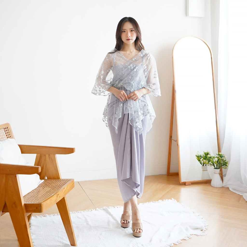 PCS SET CHELSEA 3IN1 KR FASHION BUSANA PAKAIAN WANITA SETELAN INNER OUTER DAN ROK